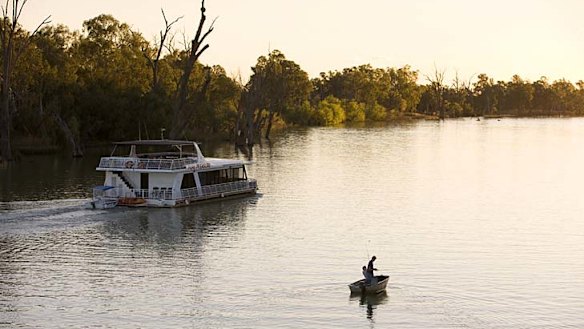 Adrift ... the picturesque Murray River.