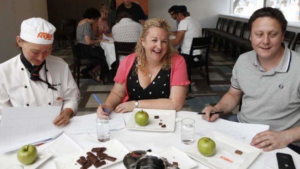 Sweet truths: Chocolate tasters Nicole Caran, Kirsten Tibballs and Darren Purchese put their senses to the test to rank their favourites.
