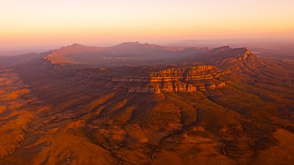 BEAUTY SPOT: Wilpena Pound, a natural amptheatre of mountains, is located in Southern Australia.