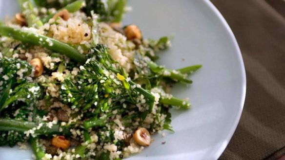 Green bean and broccolini tabbouleh