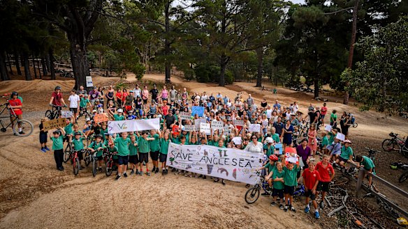 Anglesea residents are rallying against development plans for the former Alcoa site.