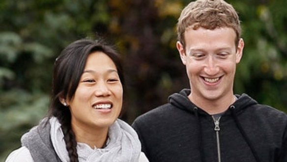 Priscilla Chan and husband Mark Zuckerberg.
