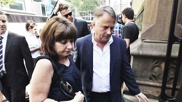 Ralph and Kathy Kelly arrive at St James Supreme Court for the sentencing of Kieran Loveridge.