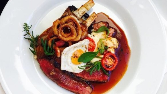 A mixed grill from Jill Dupleix and Terry Durack at the Turning the Tables Dinner.
