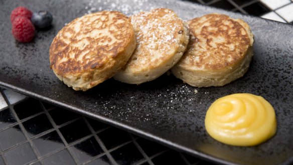 Coconut crumpets at Chow House.