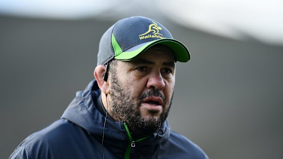 Made it personal: Wallabies coach Michael Cheika singled out England prop Dan Cole.