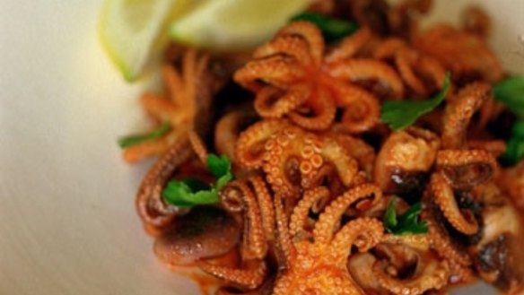 Octopus in hot smoked paprika sauce