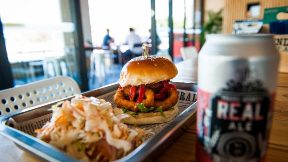 Food and Wine

Date: March 4 2016 
The Canberra Times
Photo: Elesa Kurtz
Beef and Barley in Kingston
Seafood Burger - Crumbed calamari with slow roasted pepers, house vinaigrette, roquette and lemon mayo