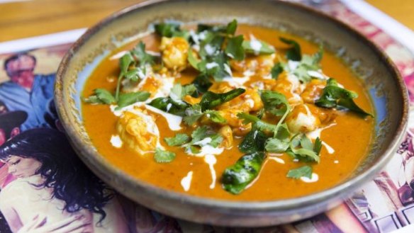 Sumptuous: coconut and tumeric Moreton Bay bug curry.
