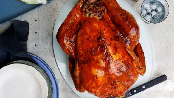 Counterculture feast: It's roast turkey, but not as we usually know it.