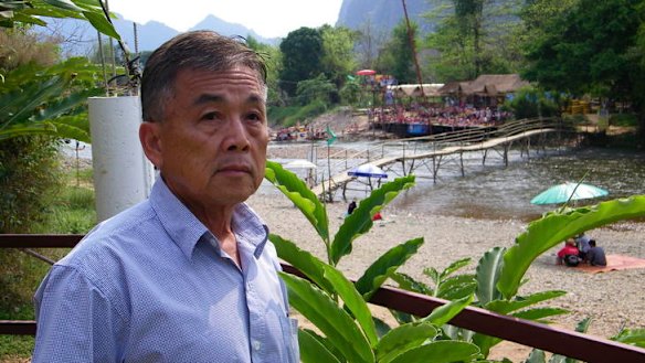 Party's over ... Thanongsi Sorangkoun is dismayed by tourist behaviour in Vang Vieng.