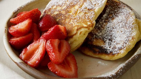 Try a different twist on breakfast: Ricotta pancakes.