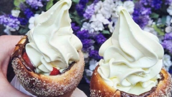 Doughnut ice-cream cones are the new dessert trend.
