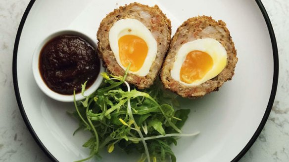 Go-to dish: The Scotch egg is the bee's knees.