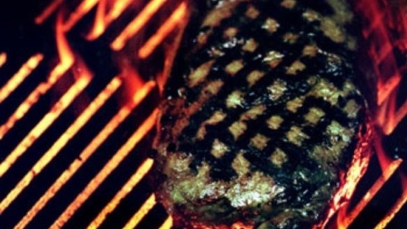 Char-grilled scotch fillet steaks