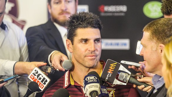 Up against his old mentor: Manly rookie Trent Barrett will go head to head with his former St George Illawarra coach Nathan Brown.