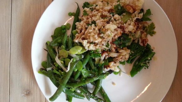 Seasonal salads at Feast of Merit.