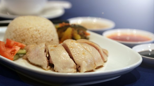 Hainanese chicken rice is synonymous with Singapore.