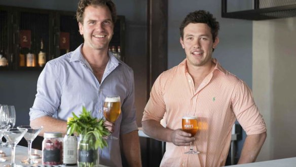 Red hot in Orange: Chris Cornforth and Fraser Haughton from Percy's Bar & Kitchen.
