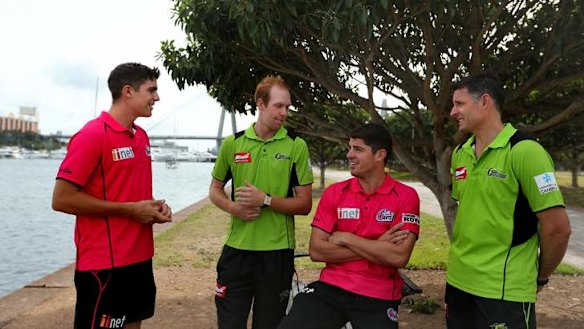Fresh: Sean Abbott, left, returns for the Sixers on Saturday.