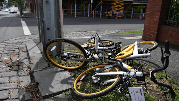 The prankish placement of the bikes was funny at first, then it just became a bit ho-hum.