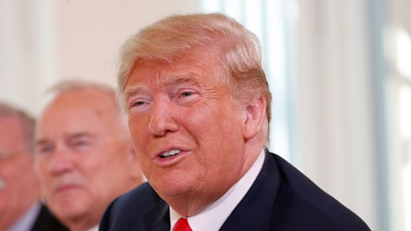 US President Donald Trump in Finland.