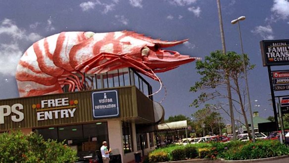 Staying ... Bunnings plan to make room for Ballina's Big Prawn.
