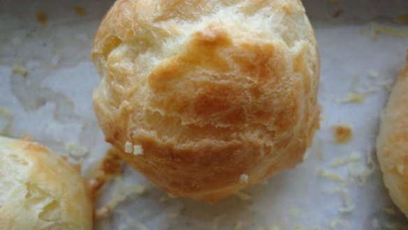 Versatile choux pastry delightfully completes these gougeres (cheese puffs).