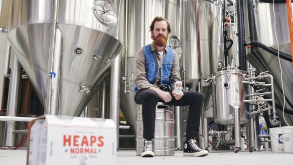 Co-founder of Heaps Normal, Andy Miller, says he wanted to make alcohol-free beer mates felt proud taking to gigs and barbies. 