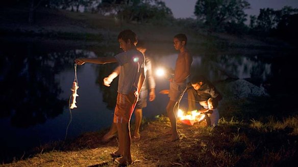 Good sport … hunting and fishing help young people in Alice Edwards Village avoid boredom.