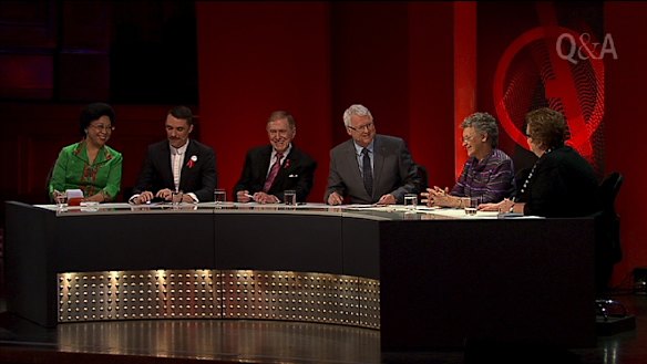 Speaking up: A Q&A panel; Nafsiah Mboi, Nic Holas, Michael Kirby, Tony Jones, Françoise Barré-Sinoussi and  Amanda Vanstone.