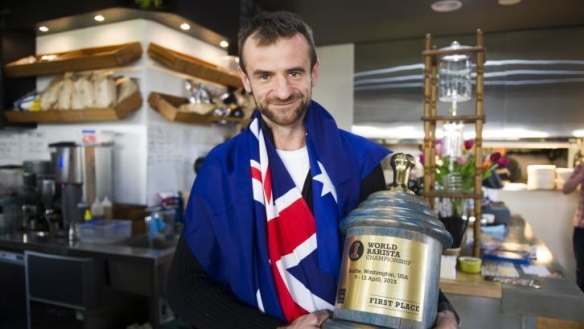 Award-winning: Sasa Sestic won the World Barista Championships in Seattle.