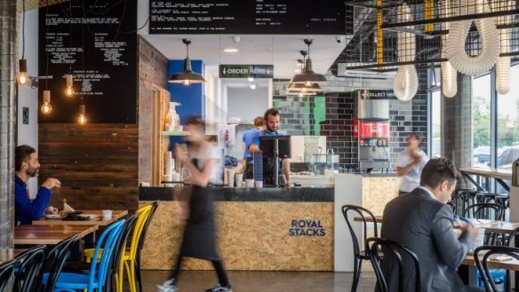 The menu at Melbourne's Second Royal Stacks outlet is halal.