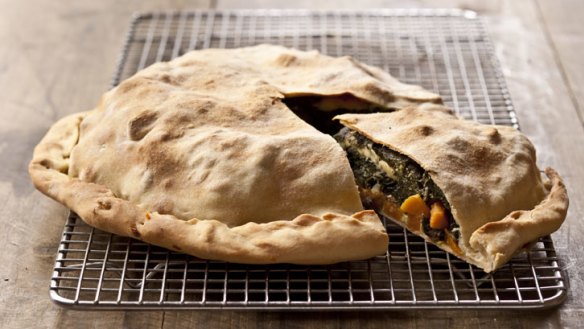 Don't be scared at the thought of making pastry friom scratch: Frank Camorra's sweet potato and Swiss chard pie.