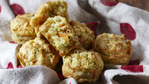 Cheesy vegie muffins