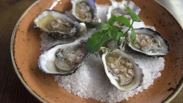 Oysters are given a lift with malt vinegar and shallots.