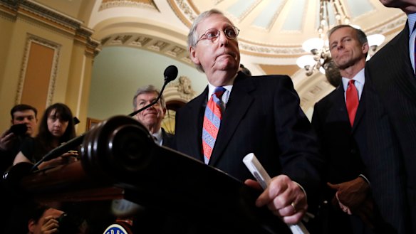 Senate Majority Leader Mitch McConnell.