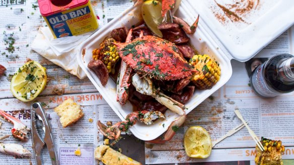 Miss Katie's Crab Shack: crab comes with instructions