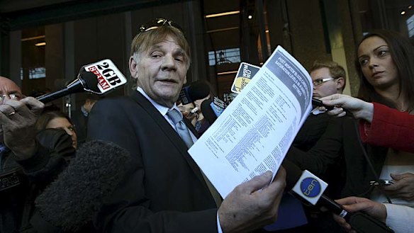 Tony Gilham outside court ... wants the DPP to appeal to the High Court.