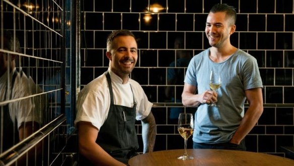Town Mouse restaurant chef Dave Verheul (left) and front of house Christian McCabe are to open a new bar in the CBD.