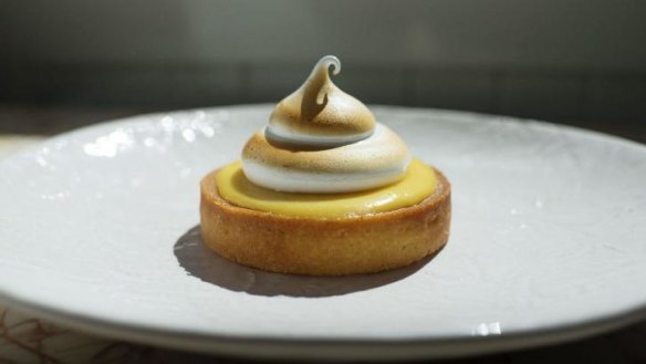 Lemon meringue tart.