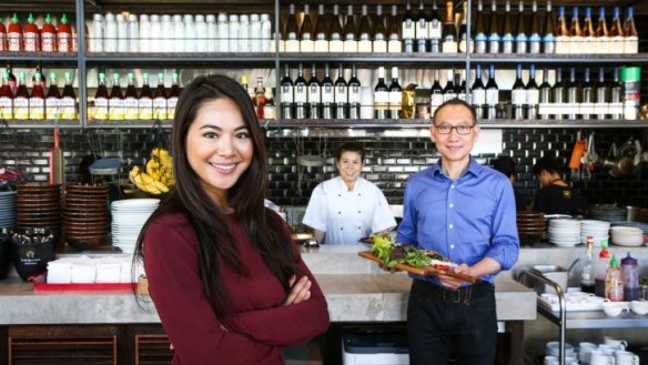 Chao Ba owner Virginie Maikim with parents Carol and Martin Maikim.