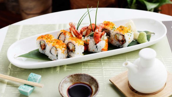 Dazzling, colourful platters... sushi e.