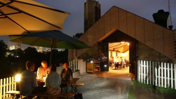 Diners can sit inside or out at the restored 1930s incinerator.