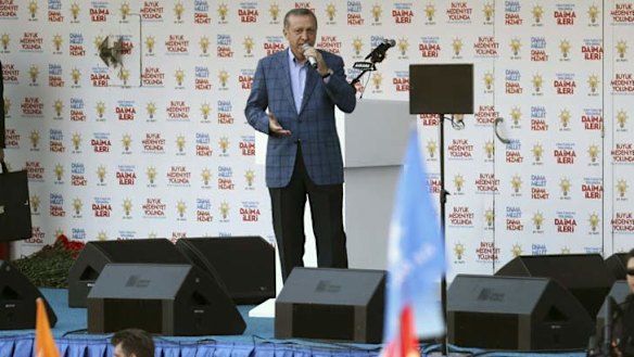 Social media clapdown: Prime Minister Recep Tayyip Erdogan.