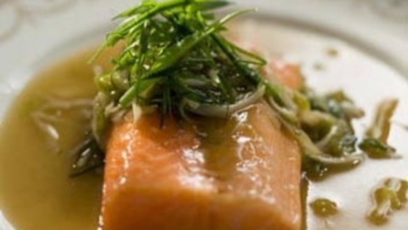 Confit of Ocean Trout with Ginger Jus