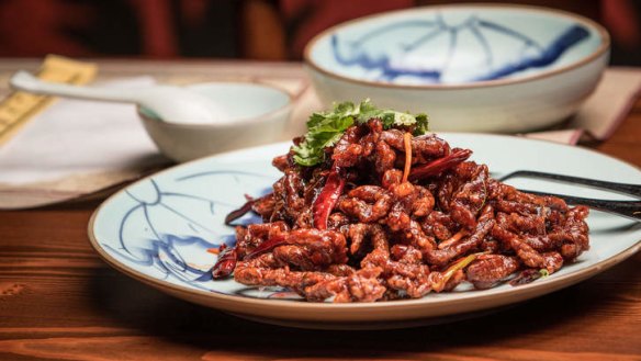 Sweet and sour 'rainbow beef'.