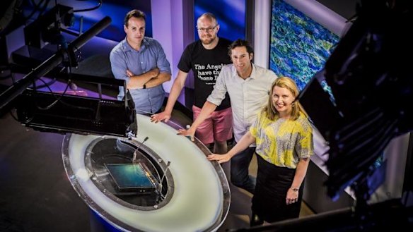 End of the line ... The ACT's popular local 7.30 team prepares for its final broadcast in December 2014.