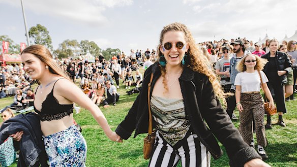 Thousands attended Groovin the Moo in Canberra on Sunday. 