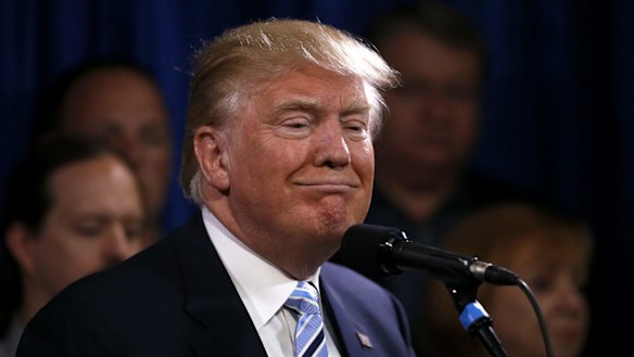 Republican presidential candidate Donald Trump